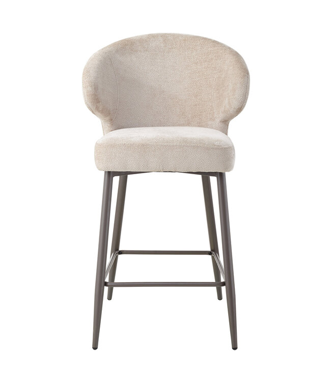 PTMD Ares Cream bar chair aphrodite 3 beige clay leg