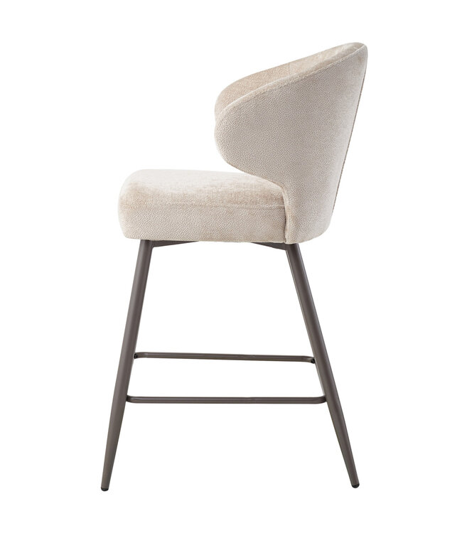 PTMD Ares Cream bar chair aphrodite 3 beige clay leg