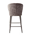 PTMD Ares Grey bar chair aphrodite 7 mocco clay leg