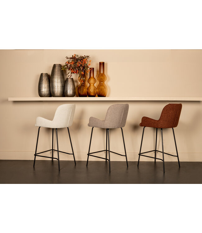 PTMD Leander Cream bar stool