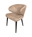 PTMD Fiori Beige 09 dining chair dark brown wood legs