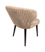 PTMD Fiori Beige 09 dining chair dark brown wood legs