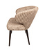 PTMD Fiori Beige 09 dining chair dark brown wood legs