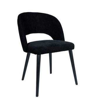 PTMD Abierto Black 102200 nanci fabric dining chair