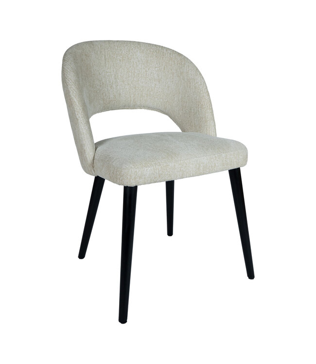 PTMD Abierto Cream 9901 nanci fabric dining chair