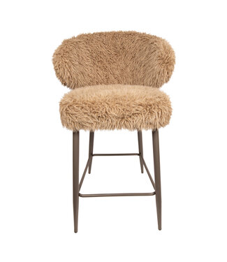 PTMD Ares Bar Chair Hair Brown