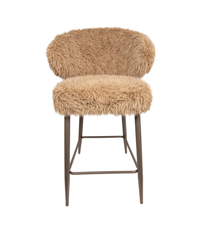 PTMD Ares Bar Chair Hair Brown