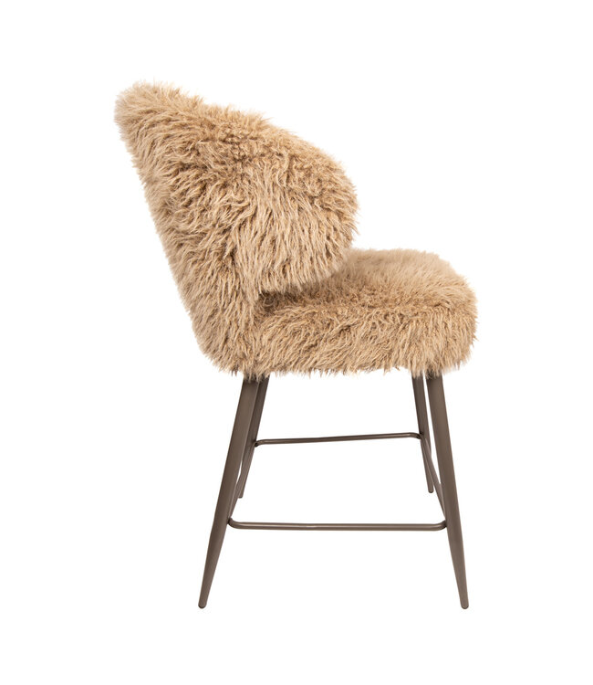 PTMD Ares Bar Chair Hair Brown