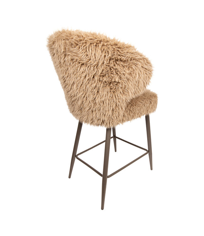 PTMD Ares Bar Chair Hair Brown