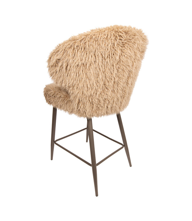 PTMD Ares Bar Chair Hair Brown