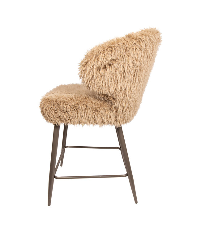 PTMD Ares Bar Chair Hair Brown