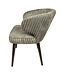 PTMD Fiori Green 13 dining chair dark brown wood legs