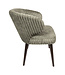 PTMD Fiori Green 13 dining chair dark brown wood legs