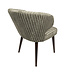 PTMD Fiori Green 13 dining chair dark brown wood legs