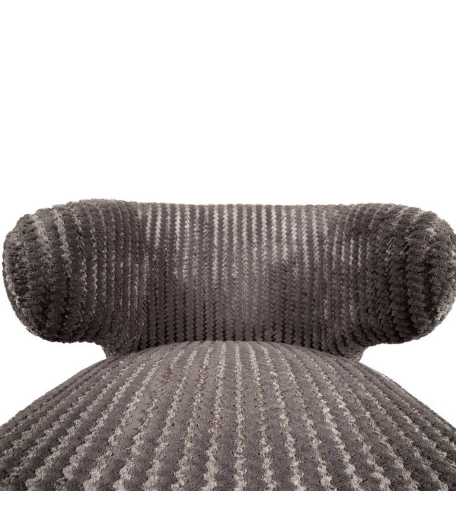 PTMD Fiori Taupe 19 dining chair dark brown wood legs