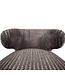 PTMD Fiori Taupe 19 dining chair dark brown wood legs