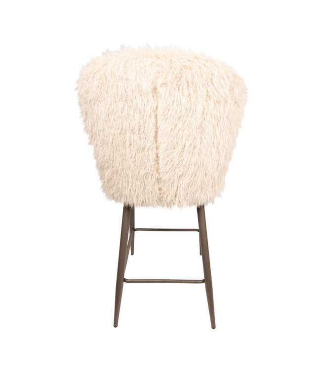 PTMD Ares Bar Chair Hair Beige