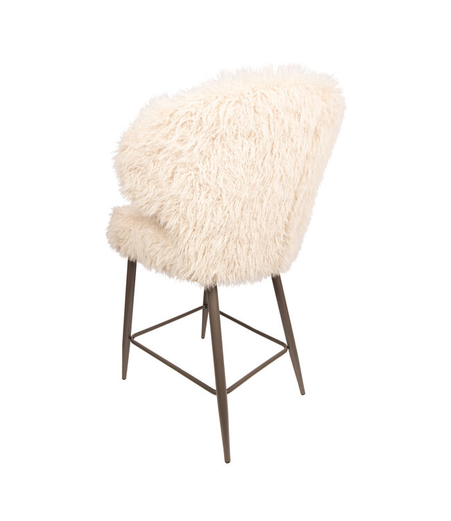 PTMD Ares Bar Chair Hair Beige