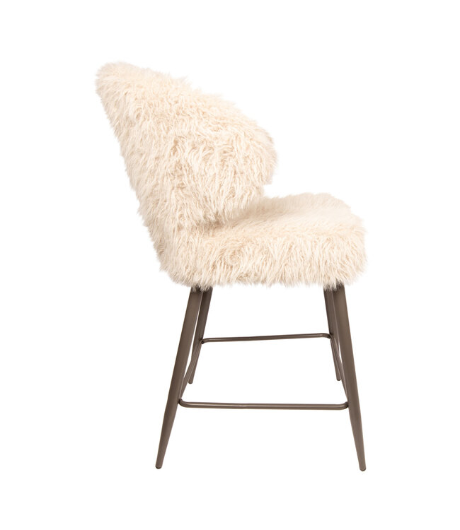 PTMD Ares Bar Chair Hair Beige
