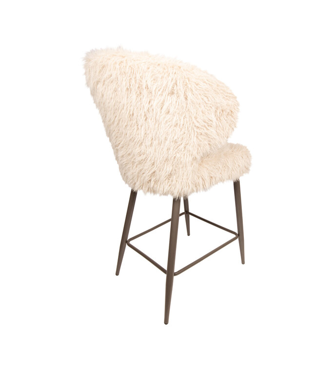 PTMD Ares Bar Chair Hair Beige