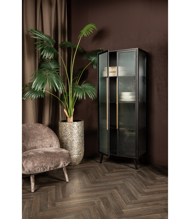 PTMD Caeleen cabinet black and gold