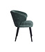 PTMD Fiori Petrol 502 dining chair black wood legs
