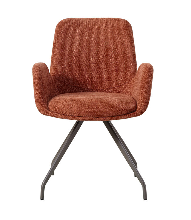 PTMD Athena Rust diningchair legacy6 deepterra clay leg
