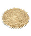 Bazar Bizar De Raffia Schelp Pannenonderzetter