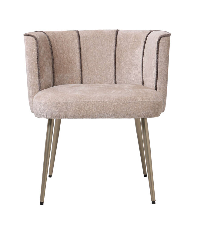 PTMD Nell Beige dining chair aphrodite 3 beige stripes