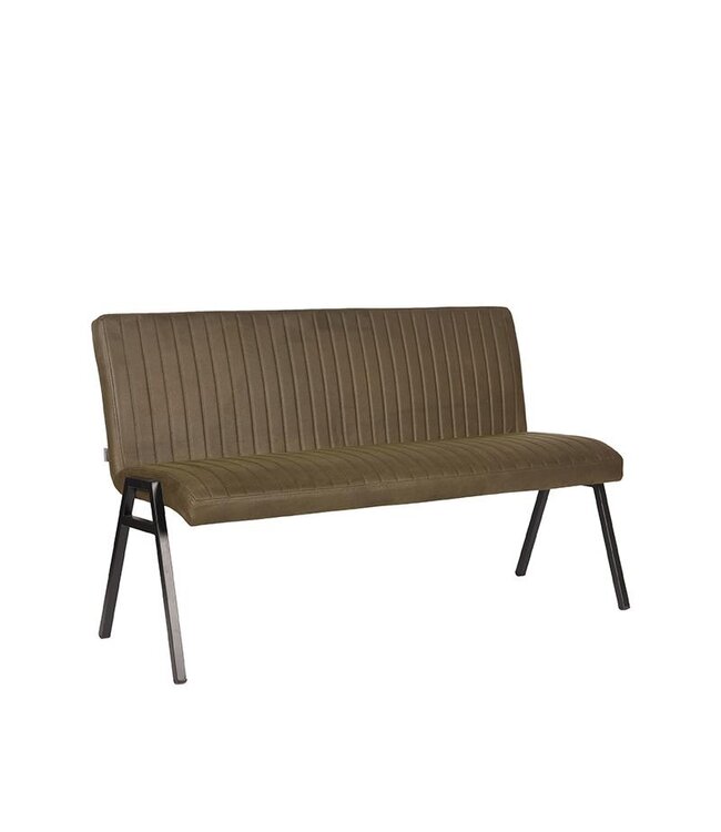 LABEL51 LABEL51 Eetkamerbank Matz - Army green - Microfiber - 145 cm
