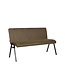 LABEL51 LABEL51 Eetkamerbank Matz - Army green - Microfiber - 145 cm