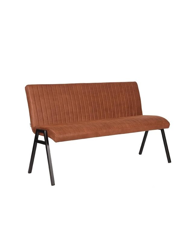 LABEL51 LABEL51 Eetkamerbank Matz - Cognac - Microfiber - 145 cm