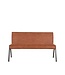 LABEL51 LABEL51 Eetkamerbank Matz - Cognac - Microfiber - 145 cm