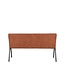 LABEL51 LABEL51 Eetkamerbank Matz - Cognac - Microfiber - 145 cm