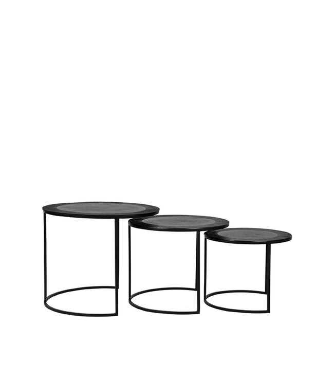 LABEL51 LABEL51 Salontafel Set Tres - Zwart - Metaal