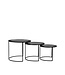 LABEL51 LABEL51 Salontafel Set Tres - Zwart - Metaal