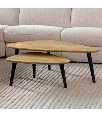 LABEL51 LABEL51 Salontafel Rock - Rough - Mangohout 110x64x39