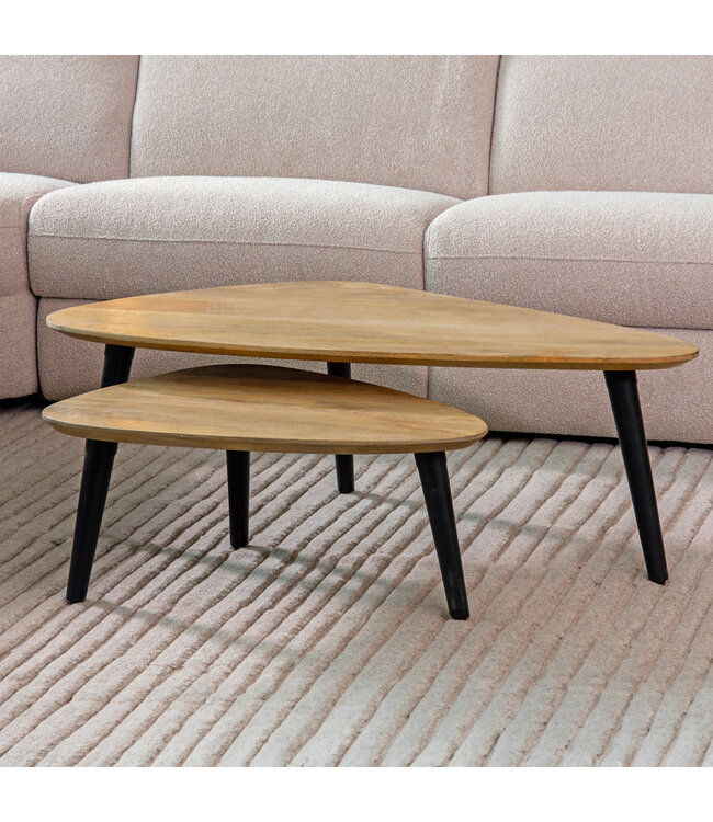 LABEL51 LABEL51 Salontafel Rock - Rough - Mangohout 110x64x39