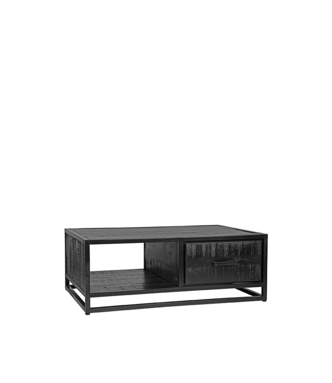 LABEL51 LABEL51 Salontafel Chili - Zwart - Mangohout 110x40x70cm