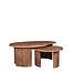 LABEL51 LABEL51 Salontafel Timon - Espresso - Mangohout 100x40x58cm