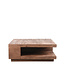 LABEL51 LABEL51 Salontafel Square - Espresso - Mangohout 80x30x80cm