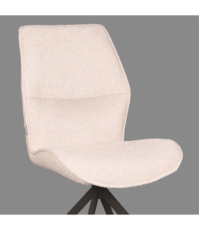 LABEL51 LABEL51 Eetkamerstoel Comfy - Naturel - Boucle