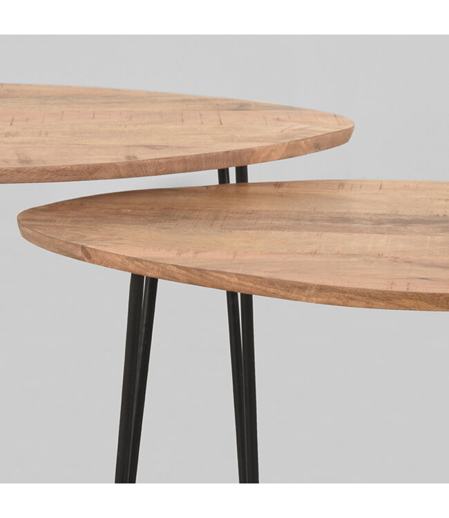 LABEL51 LABEL51 Salontafel Frisk - Rough - Mangohout 68x44x43cm