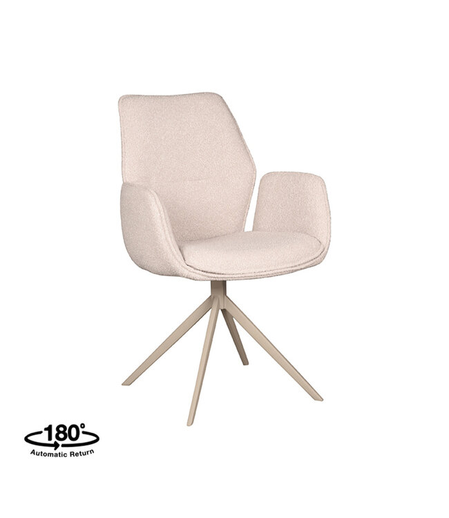 LABEL51 LABEL51 Eetkamerstoel Mellow - Naturel - Boucle