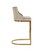 Stoelen Barstoel Bolton - Khaki Fluweel