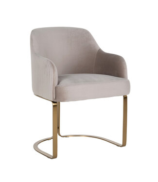 Richmond Interiors Stoel Hadley - Khaki Fluweel