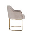 Richmond Interiors Stoel Hadley - Khaki Fluweel
