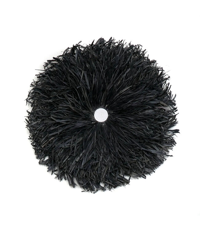 Bazar Bizar De Raffia Juju Muurdecoratie - Zwart