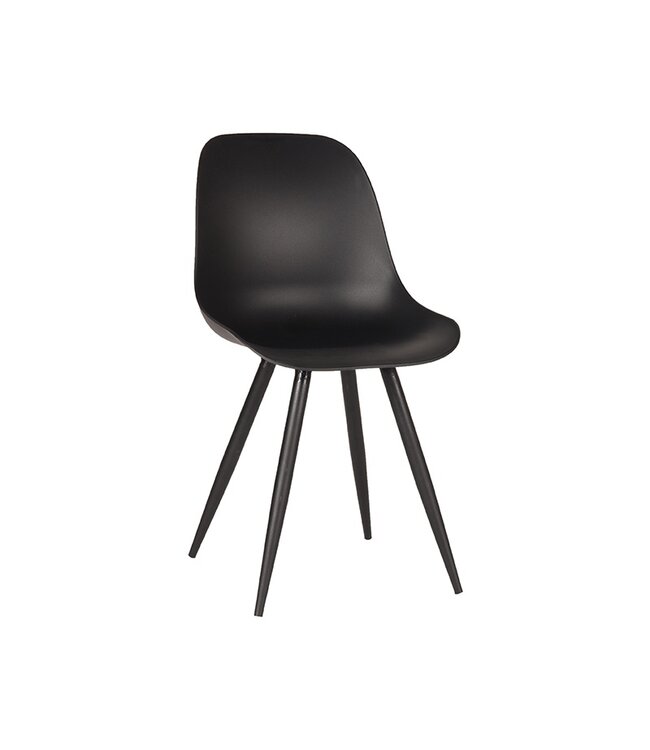 LABEL51 Eetkamerstoel Monza - Zwart - Kunststof