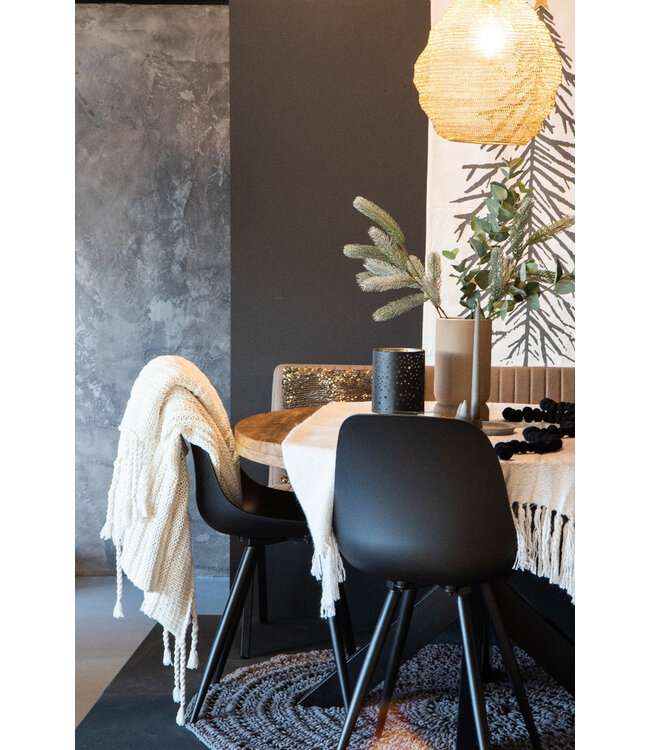 LABEL51 Eetkamerstoel Monza - Zwart - Kunststof